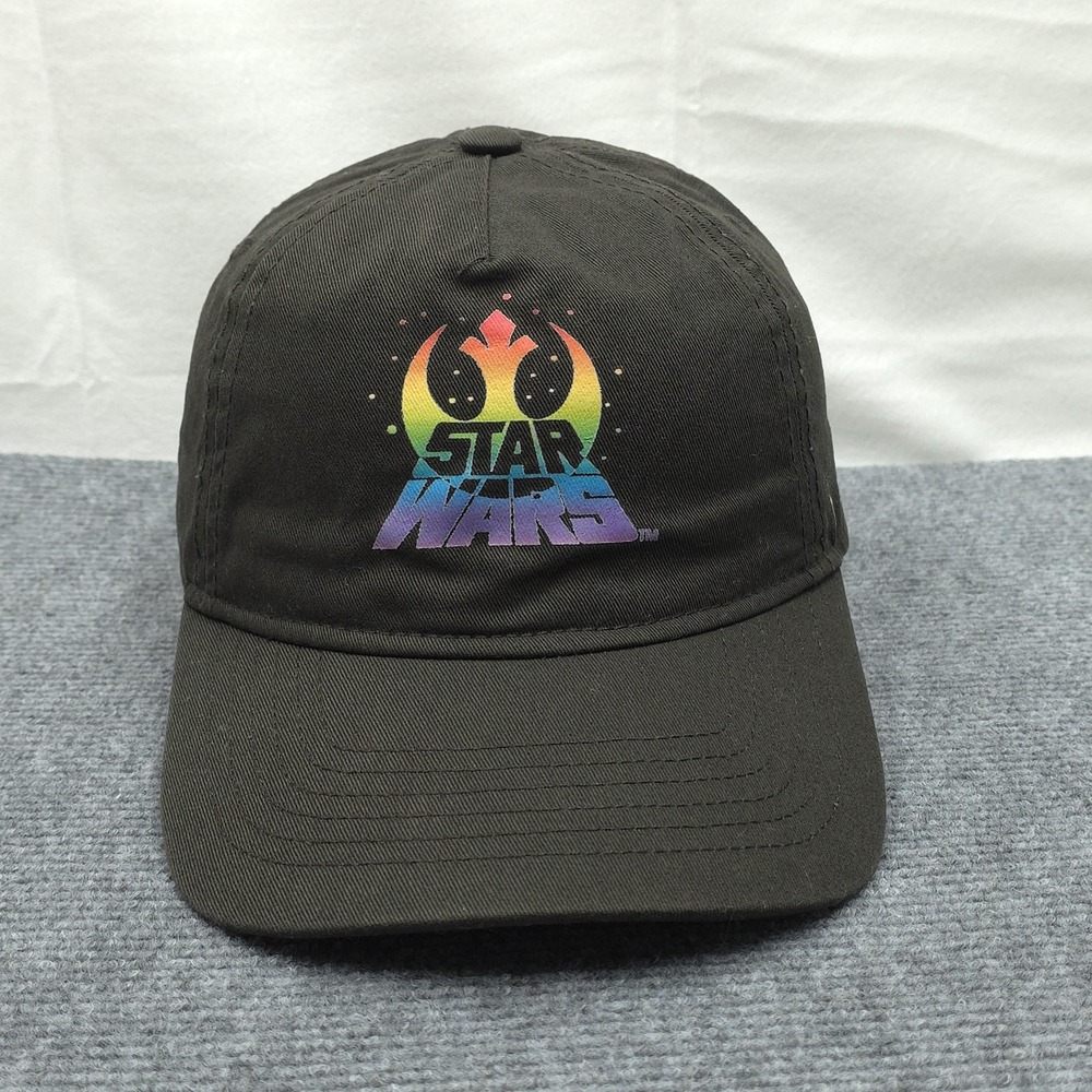 Disney Star Wars Hat Cap Mens Strap Back Black Pride Rainbow Rebel Alliance